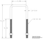 Premium 2192 Square U Bolts