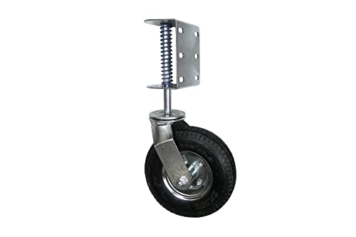 8-Inch Pneumatic Spring-Loaded Gate Caster 200-LB Load Capacity