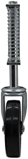 Shepherd 9785 Spring Loaded Gate Caster Black 4-Inch