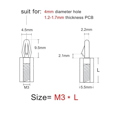 Durable Nylon Hex Spacer