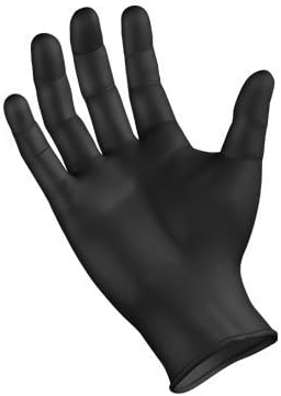 Keep You Strong Sure and Dry SemperForce Black Nitrile Examination Gloves Medium