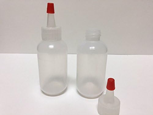 Dimes 20 x 2 oz 60mL Squeeze Bottles with Red Tips