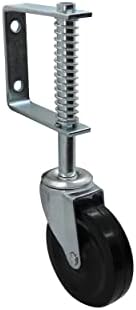 Shepherd 9785 Spring Loaded Gate Caster Black 4-Inch
