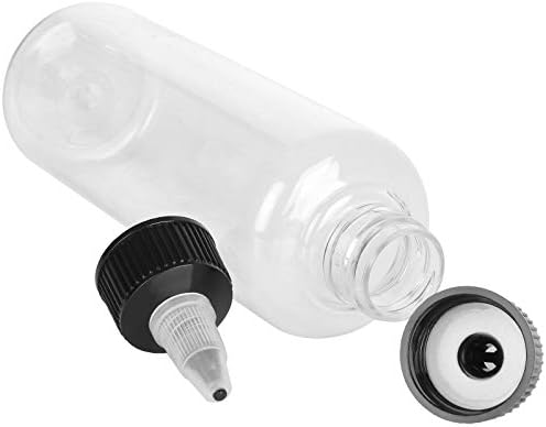 SENENQU 32PCS Round LDPE Squeeze Bottles Clear - 4oz