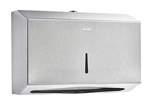 Alpine Industries 304 Stainless Steel 200 C-Fold Towel Dispenser Non-Washable