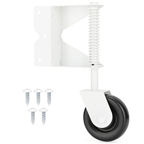 Durable Heavy-Duty Gate Caster 4-Inch 220 Lbs Capacity White