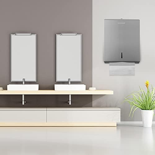VANNSOO Tri-fold Stainless Steel Paper Towel Dispenser for Commercial Use