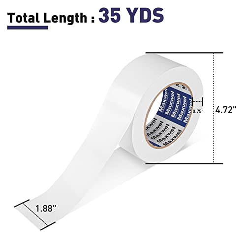 Durable White Duct Tape Multi-Purpose Water-Resistant