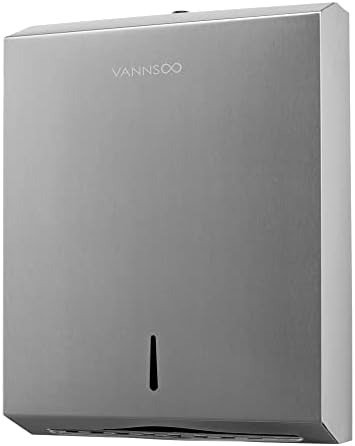 VANNSOO Tri-fold Stainless Steel Paper Towel Dispenser for Commercial Use