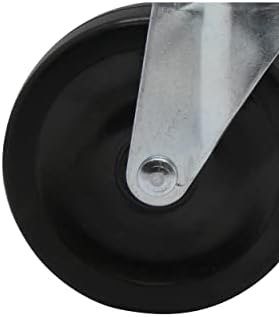 Shepherd 9785 Spring Loaded Gate Caster Black 4-Inch