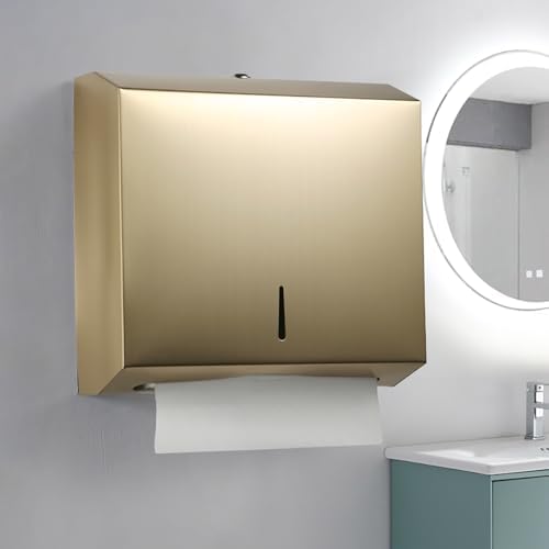 Wall-MountedCommercial Paper Towel Dispenser Stainless Steel Compact Design Large Capacity