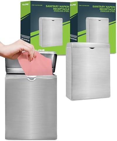 Wall-Mounted Sanitary Napkin and Tampon Holder