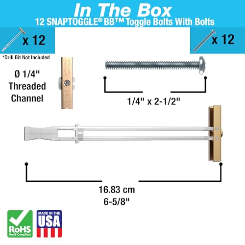 TOGGLER SNAPTOGGLE Drywall Anchor for 265 lbs 12-in Walls