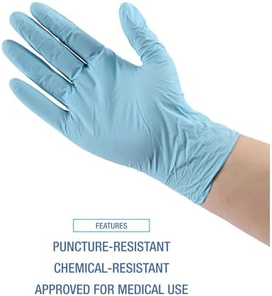 Boardwalk 382LCTA Nitrile Gloves - Large Blue 1000Carton Latex-Free DurableChem-Resistant