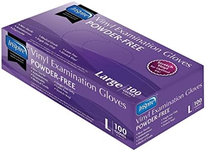 Premium Stretch Vinyl Exam Gloves Original Quality Latex Free 1000 Count Large