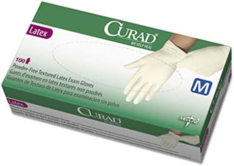 Medline Curad Latex Exam Gloves for Wet Environments