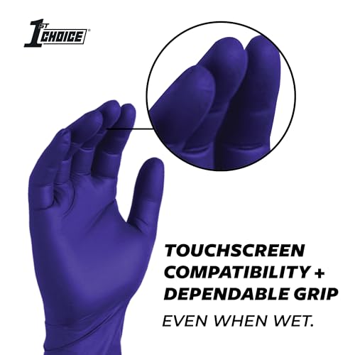 1st Choice Nitrile Disposable Gloves XL Indigo Case of 1000