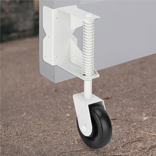Durable Heavy-Duty Gate Caster 4-Inch 220 Lbs Capacity White