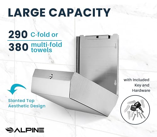 Premium Commercial Towel Dispenser - Stainless Steel Wall-Mounted