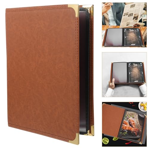 Premium Leather Menu Binder for Coffee Bars