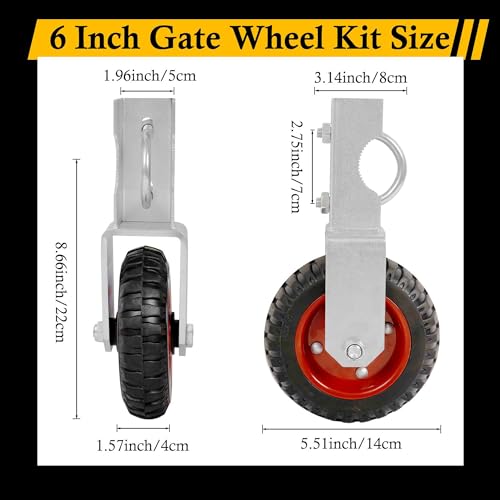 NisorpaFarm Gate Wheels 2-Pack