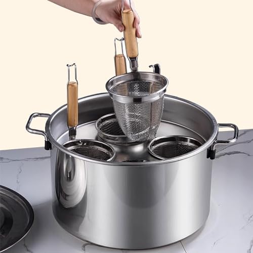 DAOUXIAOSP Durable Stainless Steel Commercial Pasta Cooker with Strainer