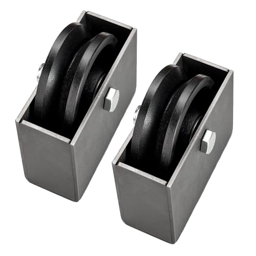 Sturdy V-Groove Cast Iron Gate Wheel for 1200 Lb Load