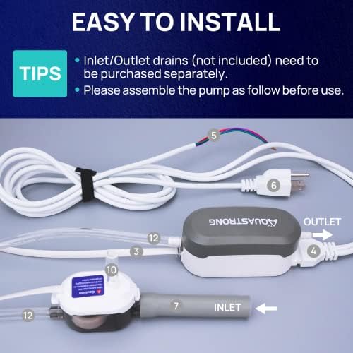 Aquastrong Mini Split HVAC Condensate Pump