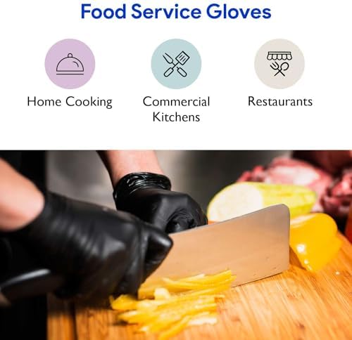 ProCure Black Nitrile Disposable Gloves Latex-Free for Medical More