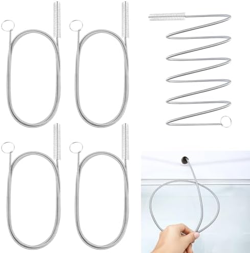 4-Piece Long Drain Brush Set 60-inch Pipe Cleaners