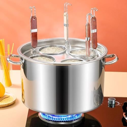 DAOUXIAOSP Durable Stainless Steel Commercial Pasta Cooker with Strainer