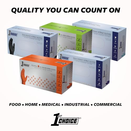 1st Choice Nitrile Disposable Gloves XL Indigo Case of 1000