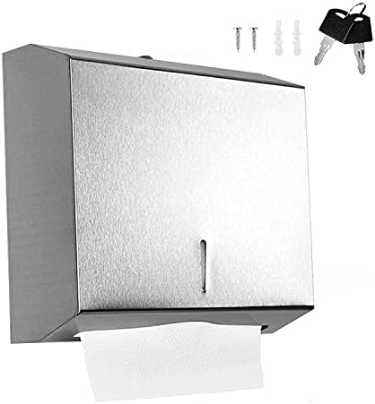 Wall-Mounted Commercial Paper Towel Dispo with Lock