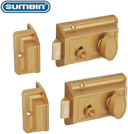 Secure Front Door Lock Set for Gold Finish