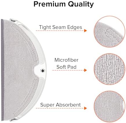 Roborock Mop Cloth 2-Packs with Microfiber