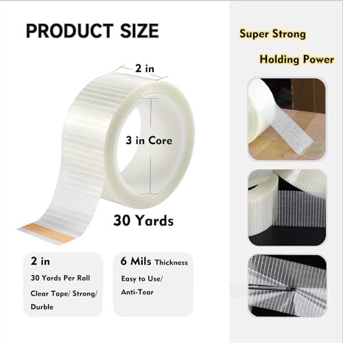 Heavy-Duty Equivalent Fiberglass Filament Strapping Tape