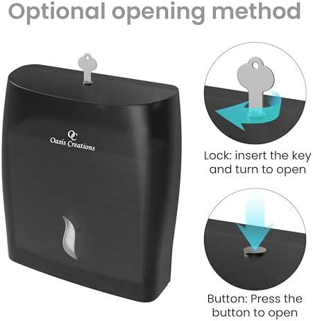 Oasis Touchless Dispenser - Black Smoke Wall-Mounted 500 Paper Towels