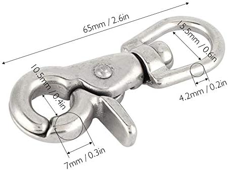 Stainless Steel Swivel Eye Bolt for Key Chains