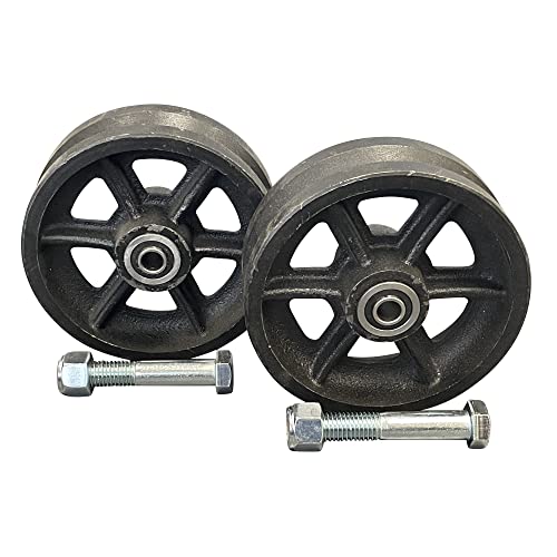 Premium Cast Iron V-Groove Wheel Set