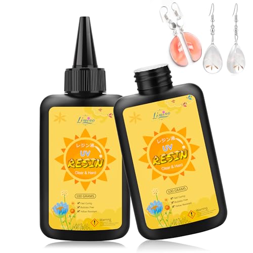 UV Resin 200g - Crystal Clear Hard UV Glue for Jewelry Making