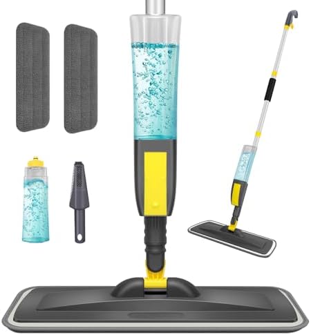 Spray Mop with 400ml Refill 2 Replaceable Pads