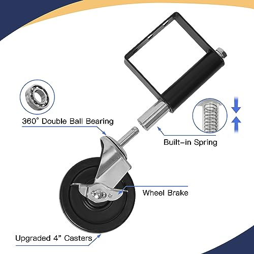2 Pack Spring Loaded Adjustable Gate Wheel