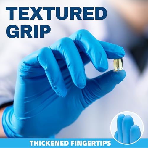 Proven Nitrile Exam Gloves Beastek Blue Nitrile Exam Gloves 40 Mil 100 Pcs