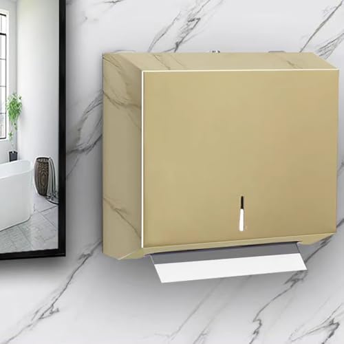 Wall-MountedCommercial Paper Towel Dispenser Stainless Steel Compact Design Large Capacity