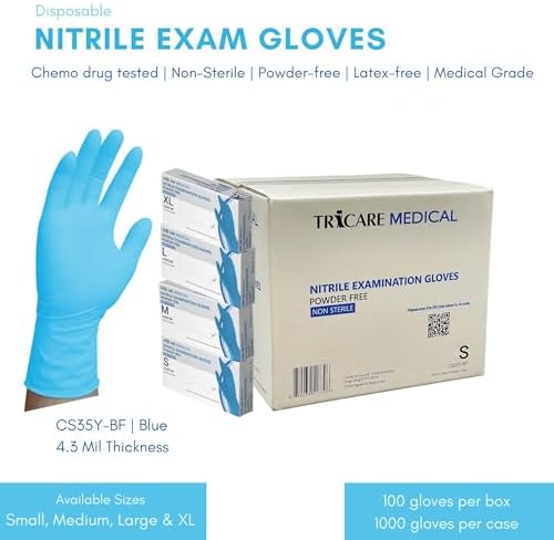 Reliable Durable and Chemically Tested Nitrile Exam Gloves