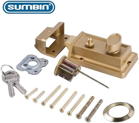 Secure Front Door Lock Set for Gold Finish