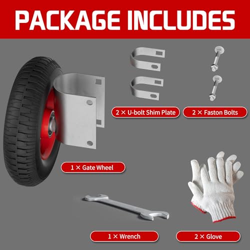 Durable 8-inch Gate Wheel for Heavy Duty Use