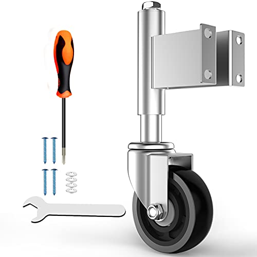 Spring-Loaded Gate Casters 5 Diameter 400 lbs Load Capacity