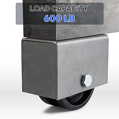 Durable 800 lb V-Groove Cast Iron Wheel