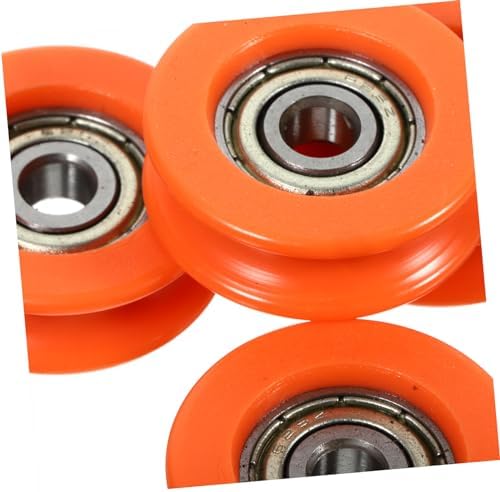 Amosfun Replacement Sliding Door and Gate Hardware 4pcs Groove Wheel Pulley